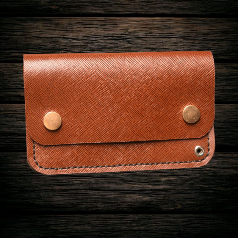 Saffiano Mini biker wallet